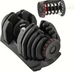 10-90 Lb Adjustable Dumbbell: Adjusts From 10-90 Lbs, 17 Adjustable Settings (Single Dumbbell)