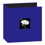 Pioneer Photo Albums 3-Ring Fabric Frame Cover Memory Binder, Cobalt Blue, Paper Polyvinyl Chloride, 8.5 InchesX11 Inches