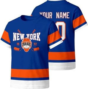 KREDE New York T Shirt Custom Name Number Gift for Kids Girl Boy