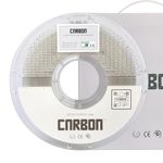 Certified Food Grade PETG 3D Printer Filament - Carbon Brand - Lab Tested, 1.75mm, 1kg, Temp: (Nozzle 220°C - 260°C, Bed: 0°C/60°C - 80°C), Accuracy: +/- 0.02 (Transparent)
