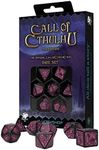 Q-Workshop Call of Cthulhu 7E: Black & Magenta Dice Set (QWOCTR3P), Mixed