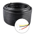 URCIANOW 20AWG 7M Electrical Wire Cable 4 * 0.5mm² Low Voltage Lighting Electrical Wire 20 Gauge 4 Core Cable Stranded PVC Cord Tinned Copper Wire Flexible Extension Power Cord for LED Lamp