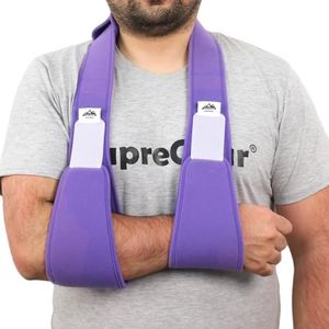supregear Arm Sling Shoulder Immobilizer, Rotator Cuff Support Brace, Lightweight Comfortable Sling for Shoulder Injury, Broken, Dislocated, Fracture, Strain, Left Right, Men Women, Purple