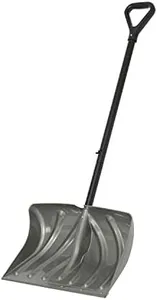 Suncast 20" Combination Snow Shovel/Pusher, Grey/Black