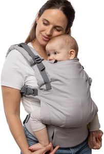 Boba X Baby Carrier Newborn to Toddler - Certified Hip-Healthy Baby Carriers & Toddler Carrier, Micro-Adjustable Baby Carriers from Newborn, Petite to Plus Size Baby Carrier 7-45 lbs (Grey)