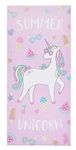 Catherine Lansfield Summer Unicorn Cotton 76x160cm Beach Towel Pink