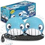 Whale Skip Balls - Pool Toys for Kids Ages 4-8 3-10 Best Kids Beach Toys Pool Games Toddlers 3-4 Year Old Blue Whale Toy Humpback Whale Gifts Beach Games Boy Girls for Son Accessories Stuff Gear Fun