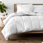 Bare Home Comforter Set - Double Size - Ultra-Soft - Goose Down Alternative - Premium 1800 Series - 6.4 TOG - All Season Warmth - Duvet (Double, White)