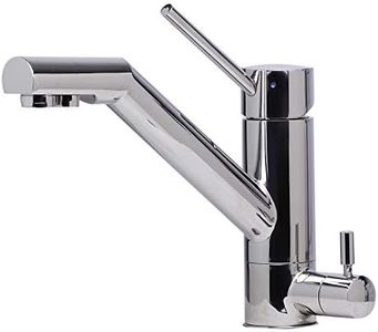 Alfi AB2040-PSS Solid Stainless Steel Kitchen Faucet with Built-in Water Dispenser, Silver/Pewter