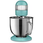 Cuisinart Stand Mixer, 12 Speed, 5.5 Quart Stainless Steel Bowl, Chef’s Whisk, Mixing Paddle, Dough Hook, Splash Guard w/Pour Spout, Periwinkle Blue, SM-50BL