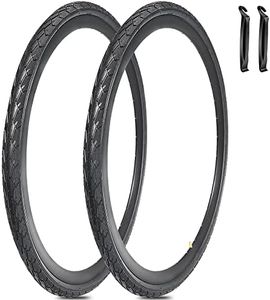 2 Pack 700x35C Bike Tire 700C Foldable Bicycle Replacement Tires Tire Levers for Road Bicycle