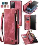 Galaxy S20 FE 5G Wallet Case,Premium Cowhide Leather Magnetic Detachable Phone Cover with Card Slots for Samsung Galaxy S20 FE 5G