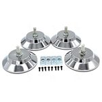 Tiardey 4pcs Adjustable Billiard Table Feet,Furniture Levelling Levelers,Table Height Raisers Feet for Football Table Air Hockey Table Pool Table