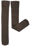 Ladies Hue Triple Rib Knee High Socks One Size , Shitake