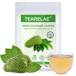 TEARELAE - Soursop Leaves Tea - 300+ Premium Soursop Graviola Dried Leaves - Hojas De Guanabana Whole Leaves - Country of Origin Thailand