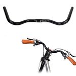 Cycling Handlebar Beautiful High Hardness Aluminium Alloy Black Bicycle Handlebar, Bicycle for Bike