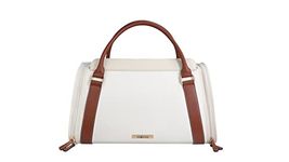 VOOCOO Cat Carrier for Medium Large Cats, Dog Purse Pet Carrier PU Leather Bag for Small Dogs Puppy Rabbit, Portable Travel Handbag Airline Approved Soft-Sided Carriers with Pockets Up to 20 Lbs