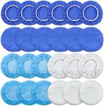 24 Pieces Car Polishing Pad Hood Set Cleaning Cloth Cover, Car Wax Buffer Polishing and Waxing Cleaning Cap Fiber Waxing Set Polishing Cloth Set (5-6Inch)