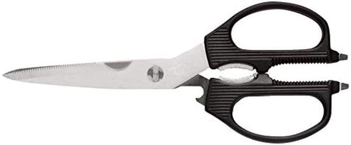 Shun Cutlery Multi-Purpose Shears, Stainless Steel Cooking Scissors, Blades Separate for Easy Cleaning, Comfortable, Non-Slip Handle, Kitchen Shears Heavy Duty,Black