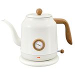 1.2L Electric Kettle, Gooseneck Kettle,Tea Pot with thermometer, Teapot Water Boiler Gooseneck Electric Kettles for Coffee & Tea