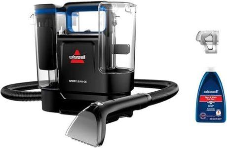 BISSELL SpotClean C5, Aspiradora de Agua Tapiceria, Lava Aspiradora Ligera con Sistema Triple Action, Limpiador de Liquidos para Alfombras, Tapiceria, Sofa, Autos y Más, Motor Potente de 400W, 3861N