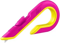 Slice Box Cutter | Manual Retracting | Heavy Duty Utility Knife | Safe Ceramic Blade Lasting 11x Longer than Metal | 1 Pack | Fuchsia