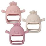 Socub 3 Pack Silicone Baby Teether 