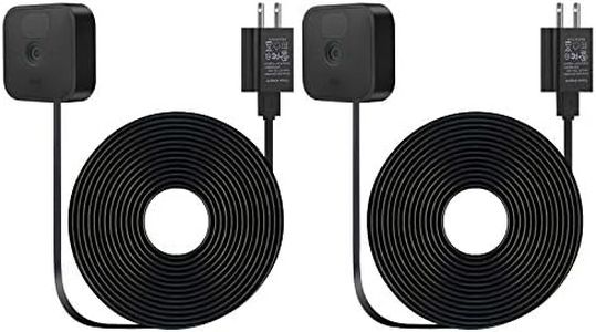 Zeshbit 2Pack Weatherproof Outdoor Power Adapter for Blink Outdoor (3rd Gen) & Blink XT / XT2, with 30ft/9m Long and Thin Charging Cable (NOT for Blink Outdoor 4) - Black