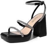 DREAM PAIRS Women's Platform Strapp