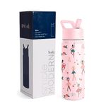 Simple Modern Kids Water Bottle with Straw | Insulated Stainless Steel Reusable Tumbler for School, Girls, Boys | Summit Collection | 18oz | Pink Ballerina