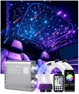 Starlight Headliner Kit, Dual Color Twinkle & Meteor 2 in 1 Fiber Optic Lights, 1300pcs*0.03in*13.1ft, APP & Remote Control, 32W Music Star Lights for Car/Home Ceiling