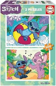 Educa - Disney | Ensemble de 2 Puzzles pour Enfants avec 100 pièces. Mesure: 40 x 28 cm. Recommandé de 6 Ans (19998)