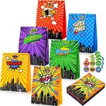 24 Pack Hero Party Gift Bags with Hero Theme Stickers Hero Theme Goodie Bags Hero Party Favor Treat Bags for Kids Hero Theme Birthday Party Decorations