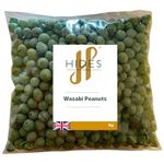 Hides Fine Foods - Wasabi Peanuts 1kg - Suitable for Vegetarians - GMO Free - Snacking - Coated Peanuts with Wasabi Flavour - Bar Snack - Perfect for Parties