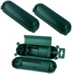 GREATIDE Extension Cord Safety Cover with IP44 Waterproof Protector Seal, 3 Pack Outdoor Outlet and Plug Protector with 4 Latches, Weatherproof Electrical Connection Box for Decoration Light, Green