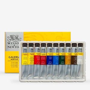 Winsor & Newton Galeria Acrylic 10 x 20ml Tube Paint Set