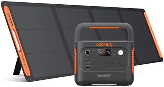 Jackery Solar Generator 1000 v2 with 200W Solar Panel,1070Wh Portable Power Station LiFePO4 Battery,1500W AC/100W USB-C Output, 1Hr Fast Charge for Outdoor,Off-Grid Living,RV,Emergency