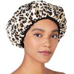 Betty Dain Socialite Collection Terry Lined Shower Cap, Safari Spots