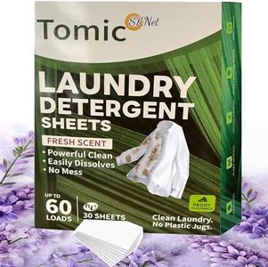 SKNet Australian Eco-Friendly Laundry Detergent Sheets -60 Loads | Plastic-Free, Biodegradable| Fresh Linen Scent |Travel-Safe & Hypoallergenic| Zero Waste, Liquidless Washing Strips|All Washer Types