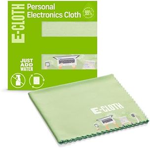 E-Cloth Reusable Personal Electronics Microfiber Screen Cleaning Cloth, Screen Cleaner for Smart Phones, Tablets & Laptop Computers, 100 Wash Guarantee, Green, 1 Pack