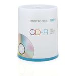 Memorex 700MB/80-Minute 52x CD-R Media (100-Pack Spindle)