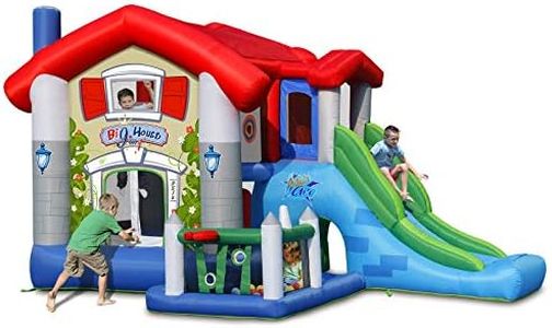 Action Air Bounce House, Bouncy Inflatable House with Blower, Jumping House for Kids with Foldable Sunroof, Love for Kids (No Balls)
