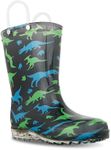 Grosby Kids Dino Bright Gumboot, Navy, UK 12/US 13 Little Kid