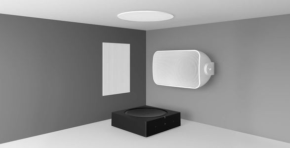 Sonos Outdoor Speakers – Weatherproof, White Stereo Pair