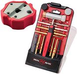 Real Avid Accu-Punch Hammer & Punches Set with Smart Bench Block, Combo (Hammer & Brass Punches + Bench Block)