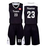 Custom Basketball Jersey and Shorts for Kid Adult Personalized Basketball Jerseys Customize with Your Name Number Team Logo