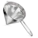 New Star 34110 Stainless Steel 18/8 China Cap Strainer, 10-Inch, Coarse Mesh