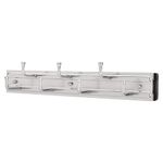 Rev-A-Shelf 12" Pullout Belt Rack Closet Storage Organizer, Chrome, BRC-12CR