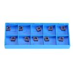 0pcs CNC Cemented Carbide Tips Inserts Blade Cutters for Lathe Turning Tool CCMT060204 VP15TF