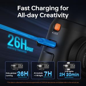 ZHIYUN Smooth-5S AI Pro 3-Axis Smartphone Gimbal Stabilizer with Tripod